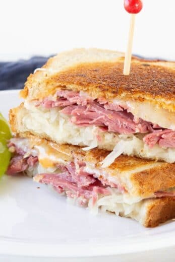 Corned Beef Reuben Sandwich Recipe Bake Me Some Sugar