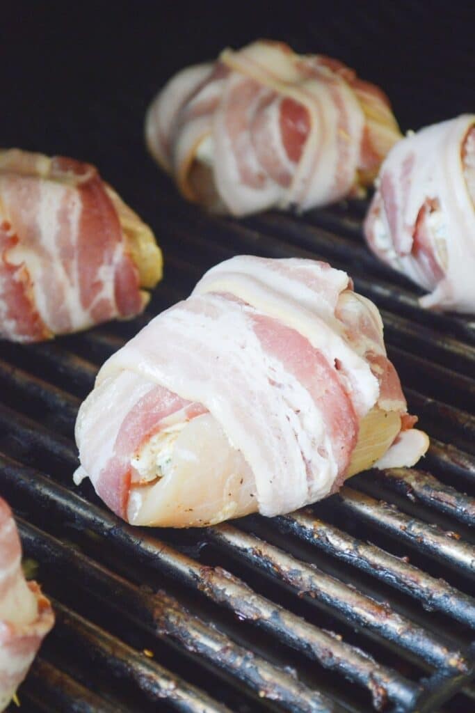 grilled chicken on a bbq grill