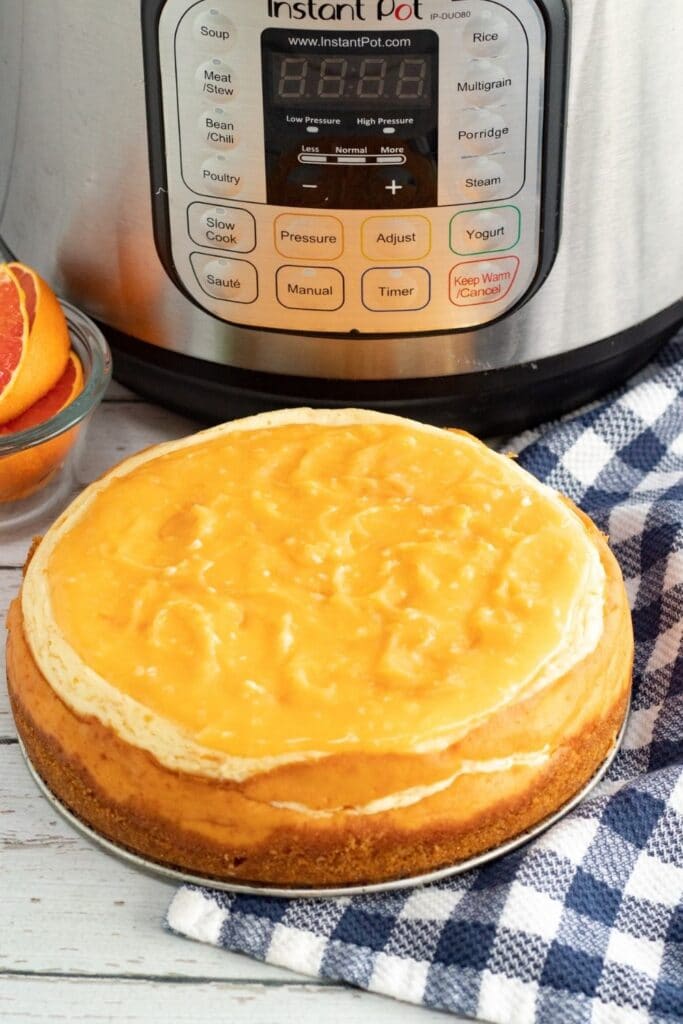 instant pot orange cream cheesecake