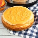 orange cream cheesecake