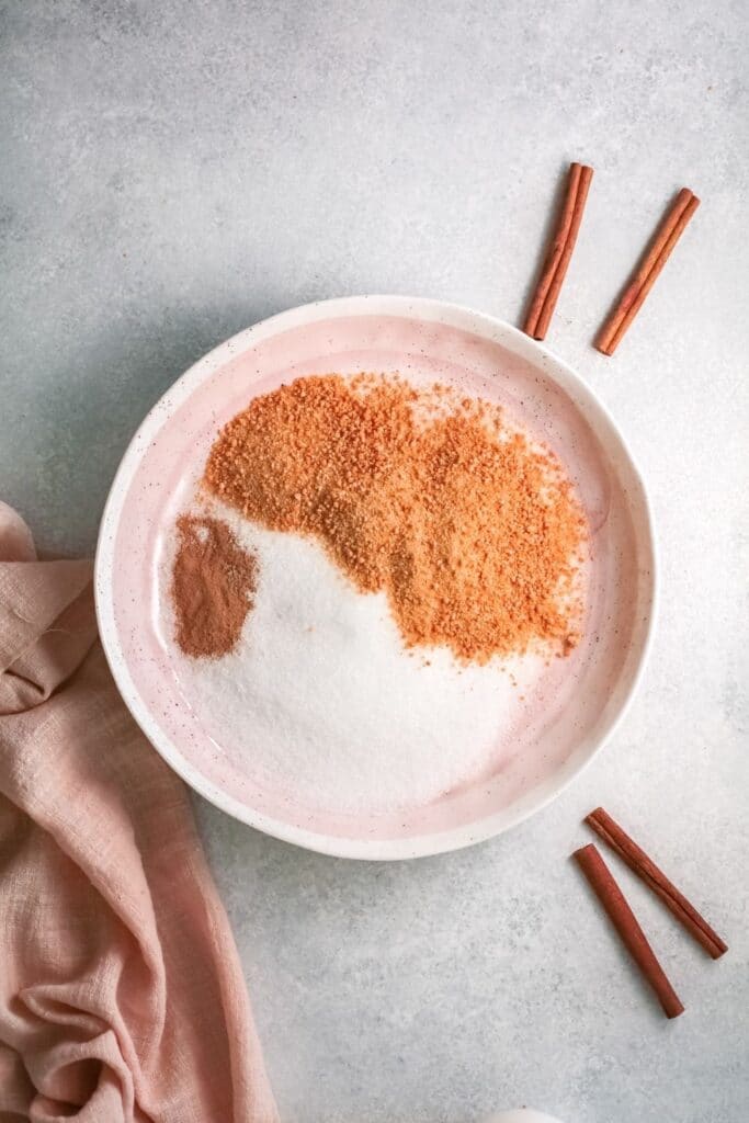 cinnamon sugar mixture in a bowl