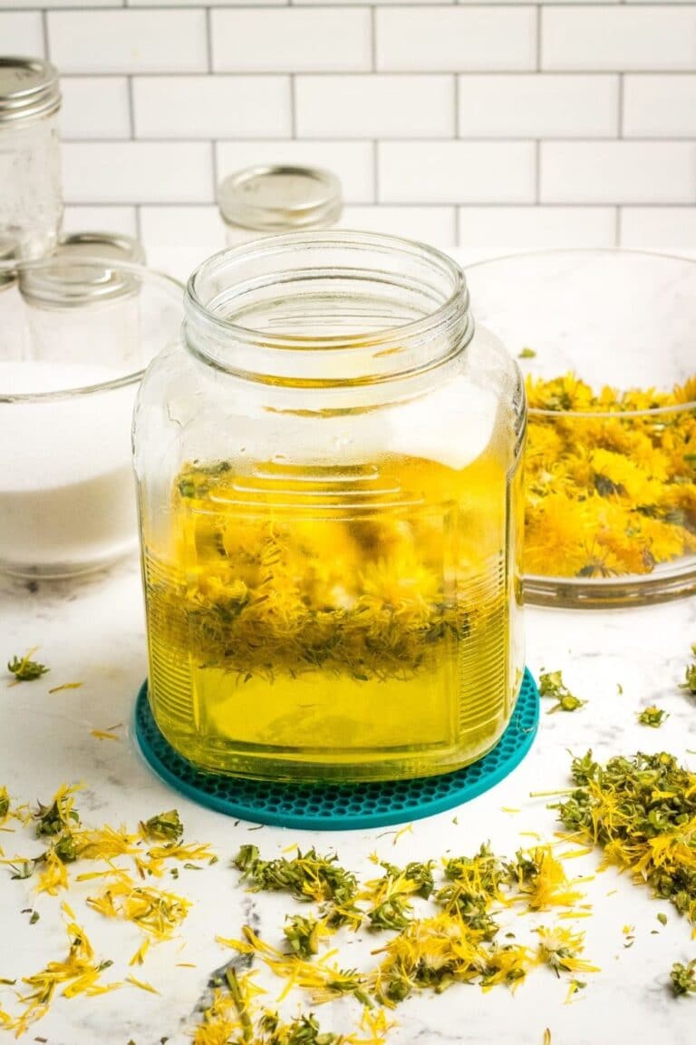 Canning Dandelion Jelly Recipe • Bake Me Some Sugar