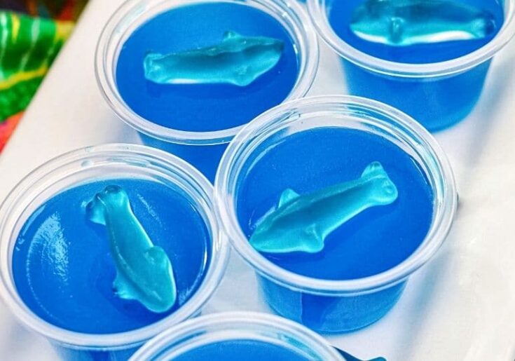 Shark Attack Jello Shots - Ocean Water • Bake Me Some Sugar