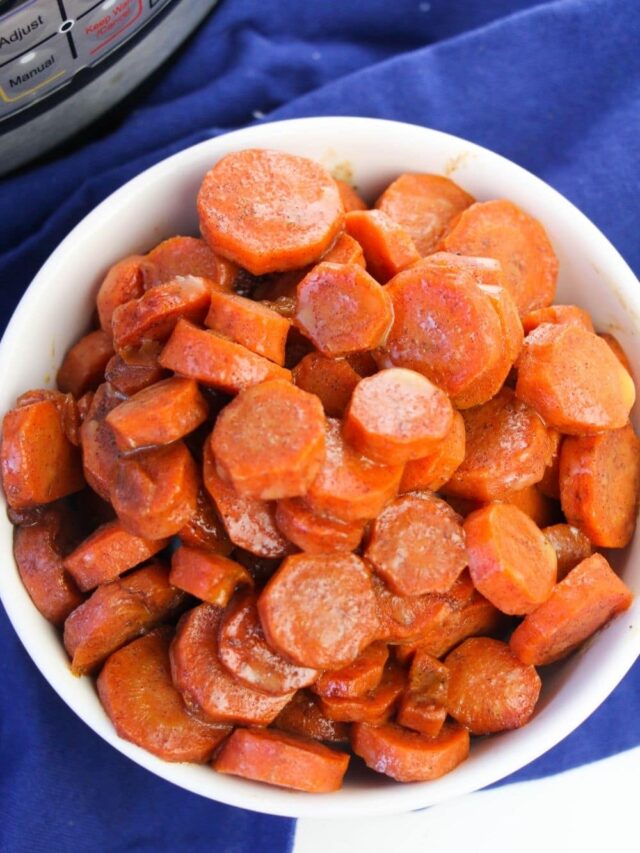 6 Ingredient Instant Pot Glazed Carrots Story • Bake Me Some Sugar