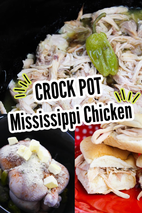 5 Ingredient Crock Pot Mississippi Chicken Recipe - Bake Me Some Sugar