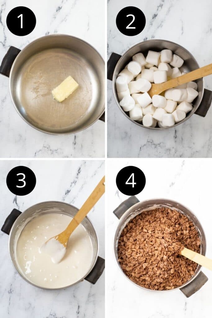 collage on how to make cocoa treats