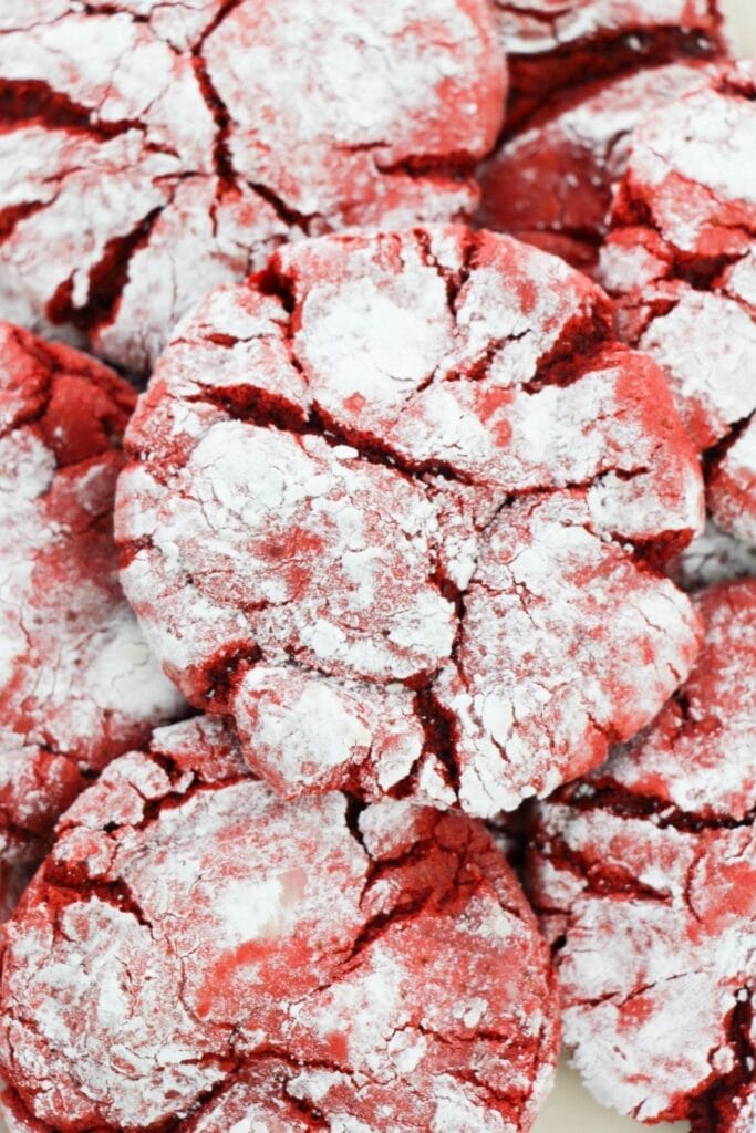 Crinkle cookies close up 