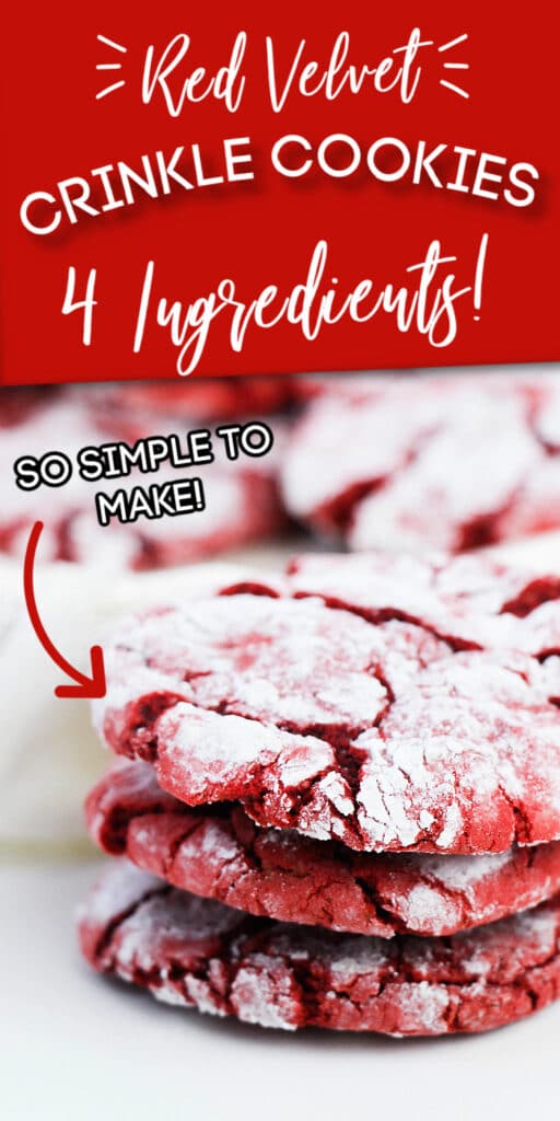 red velvet crackle cookies