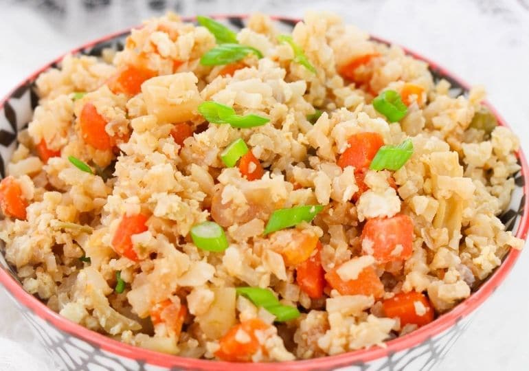 bowl of cauliflower fried rice