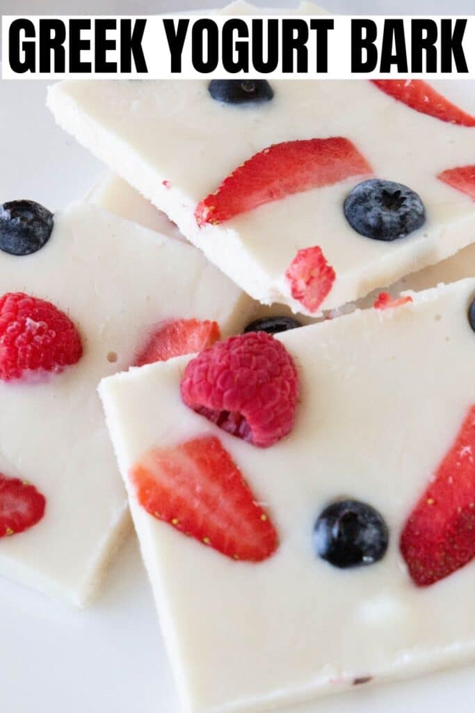 yogurt bark stacked up