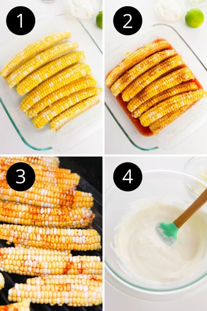 collage on how to make rib corn