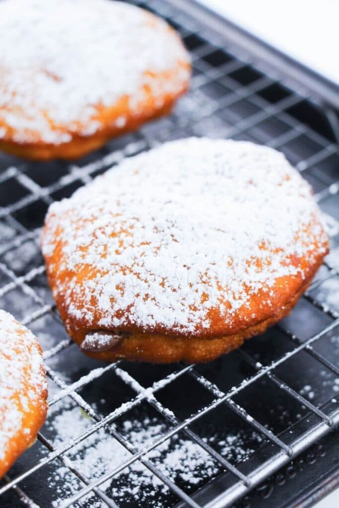 donuts on baking rack