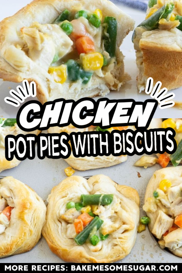 Chicken Pot Pies with Biscuits