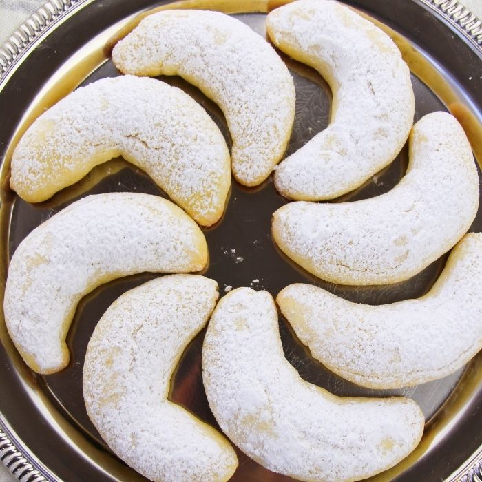 platter with cookies on it 