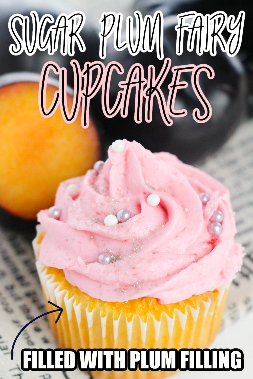 Festive Sugar Plum Fairy Cupcakes Recipe • Bake Me Some Sugar
