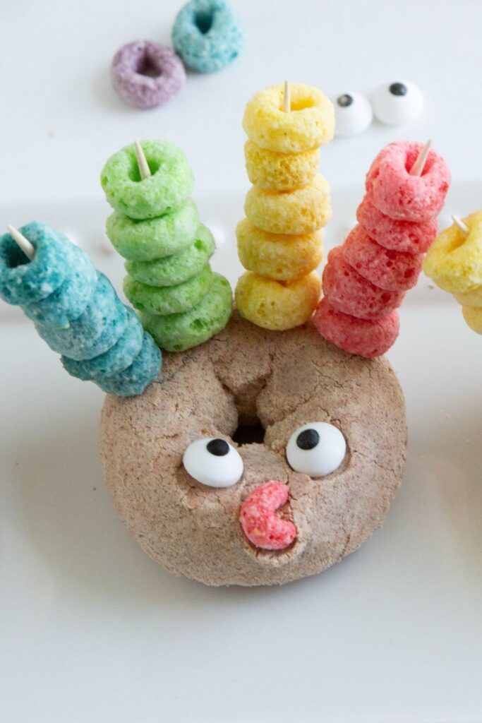 fruit loop turkey themed donuts