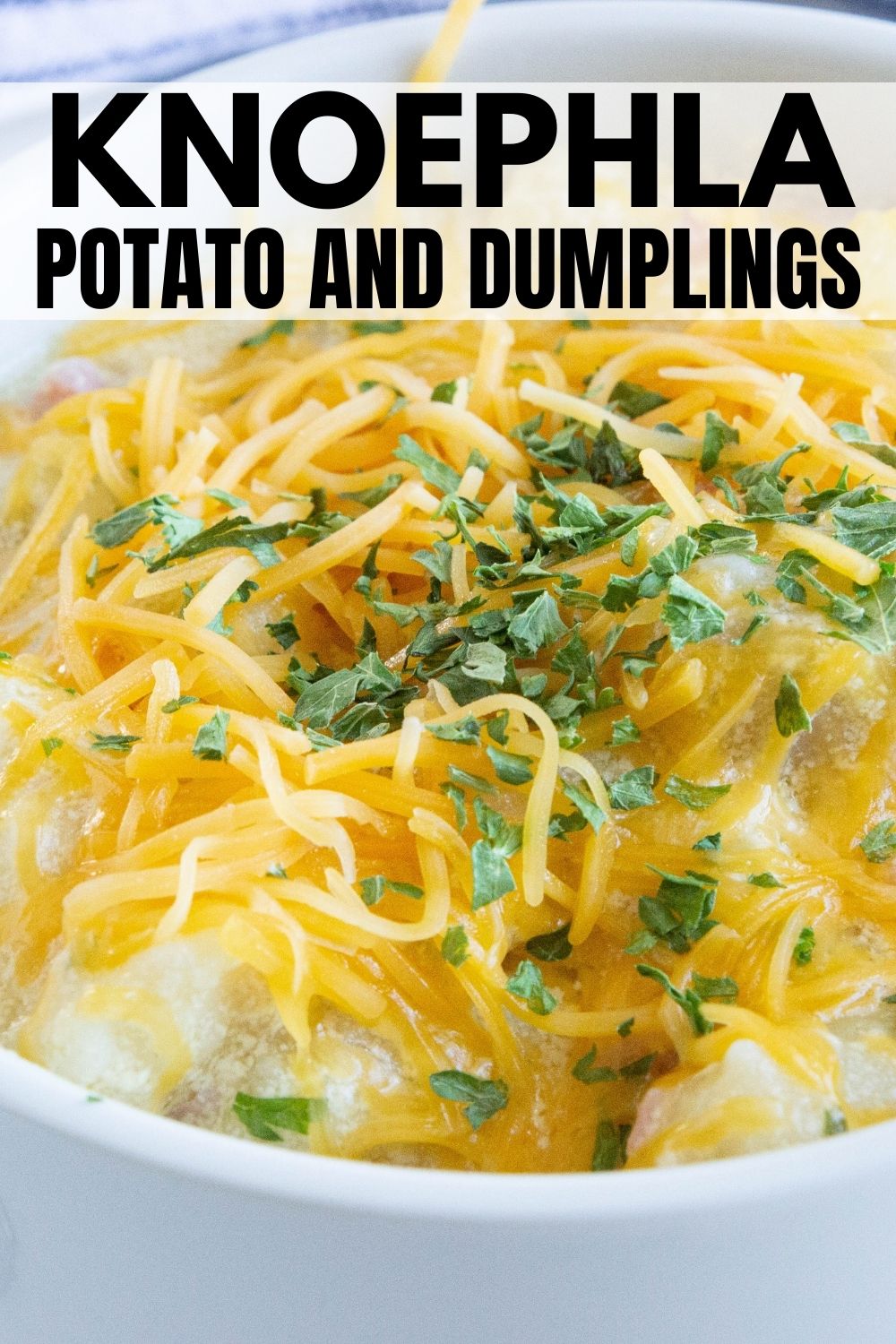 Cheesy Ham Knoephla Soup Potato Dumpling Soup • Bake Me Some Sugar