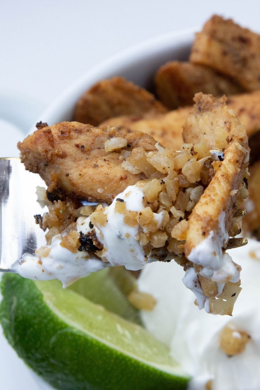 Blackstone Tex Mex Chicken and Lime Cauliflower Rice • Bake Me Some Sugar