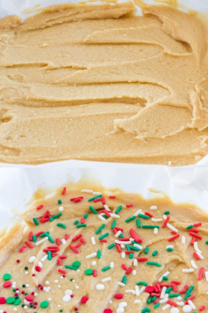 collage on how to make Christmas peanut butter fudge collage