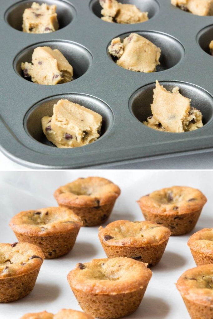 cookie cups collage on how to make 