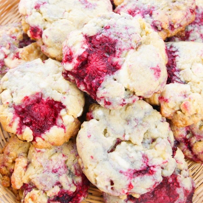 stack of cookies on plate