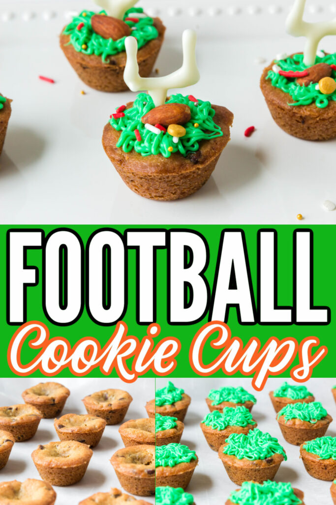 football cookie cups