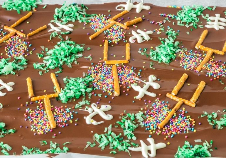 football chocolate bark recipe 