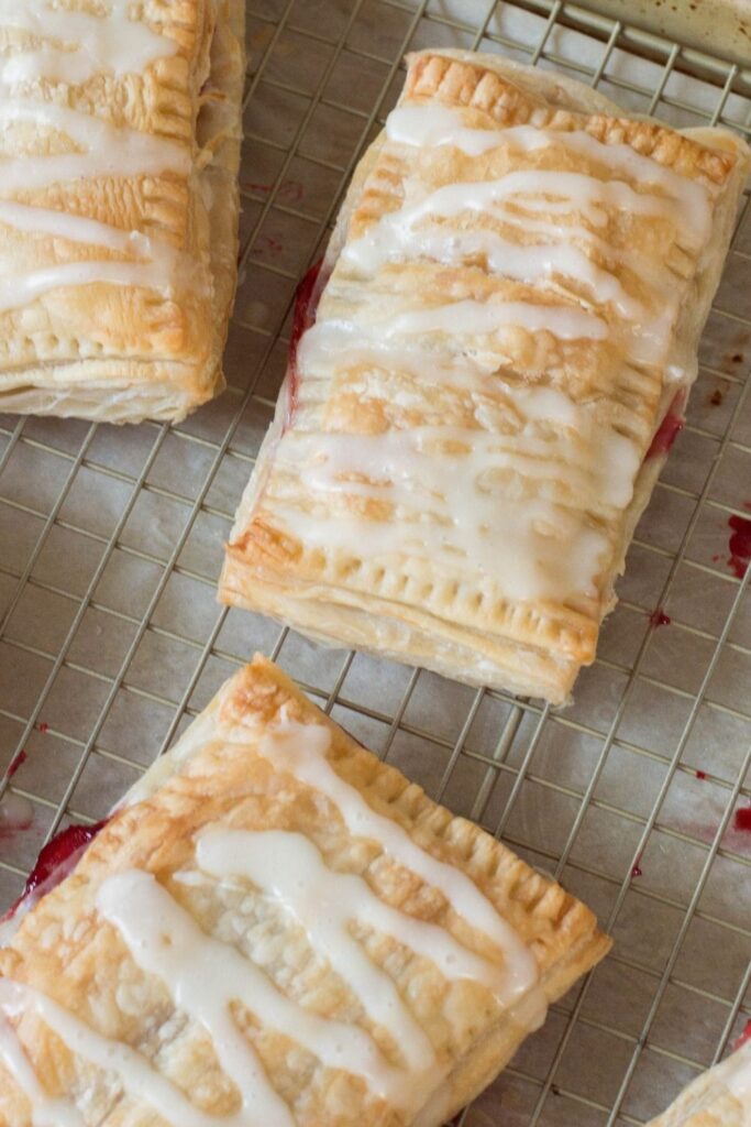 strudels on a cooling rack