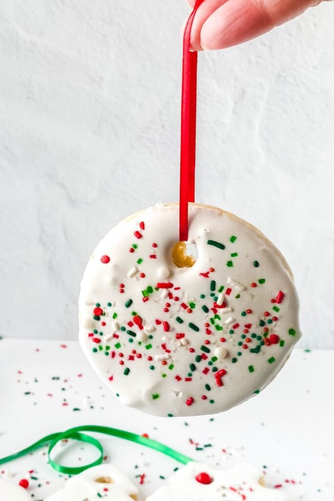 Christmas Cookies on ribbon 