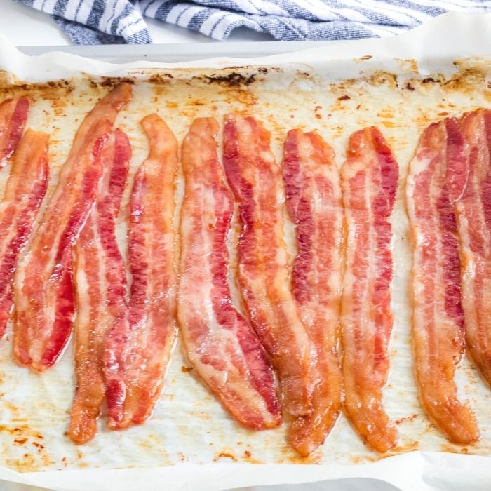 bacon on a cookie sheet baked 