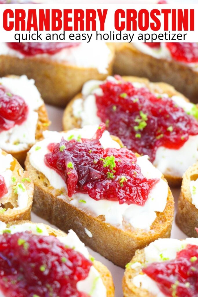 cranberry crostini