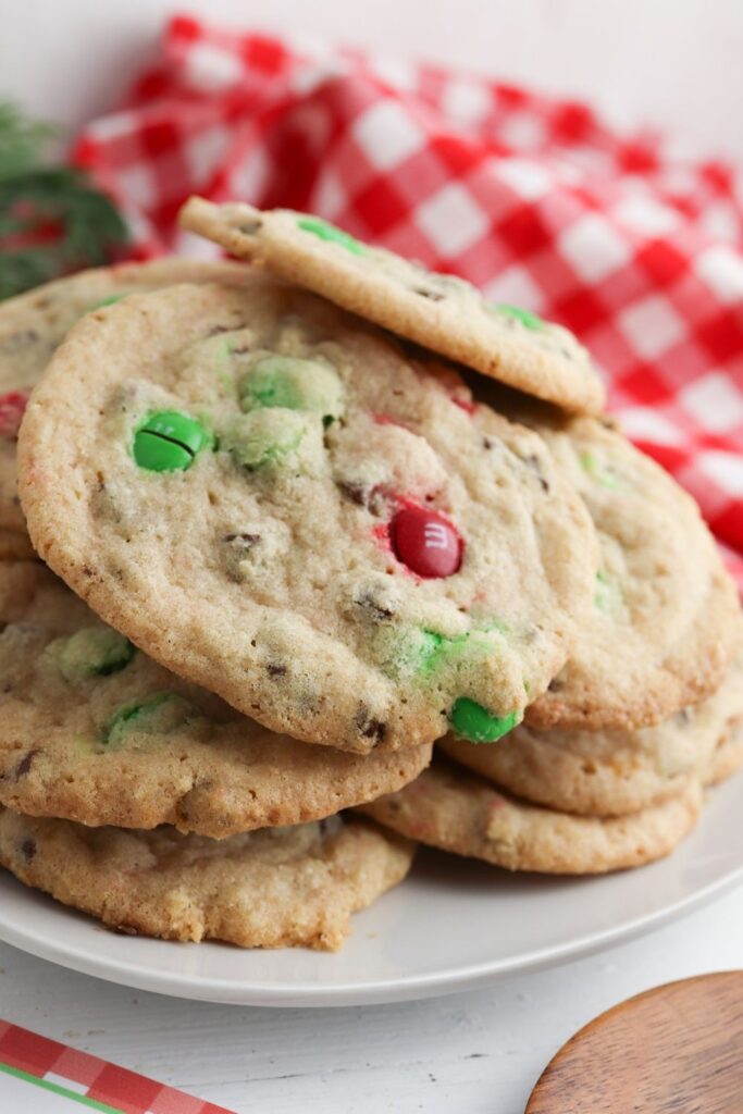 cookies stacked on a plate