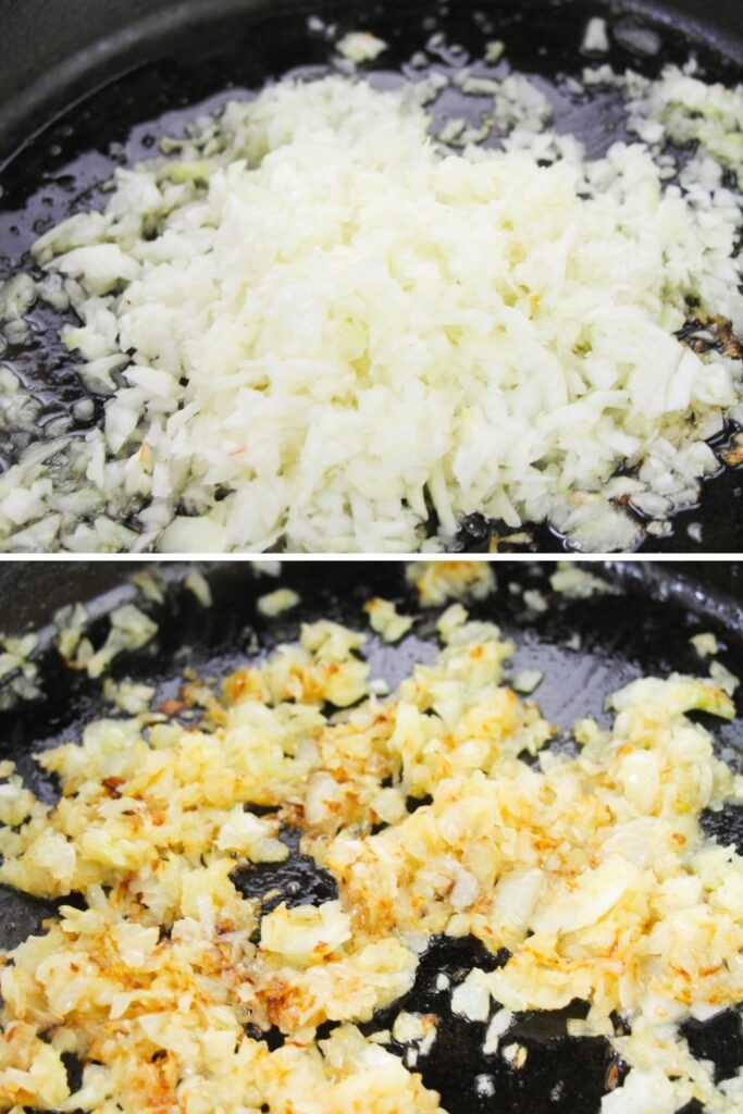 collage on how to make onion gravy