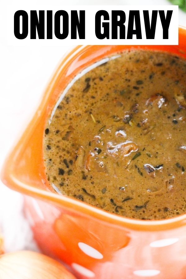 onion gravy in bowl