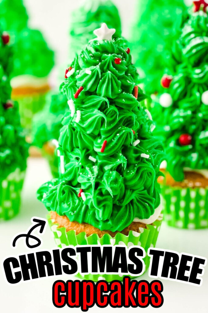 christmas tree cupcakes