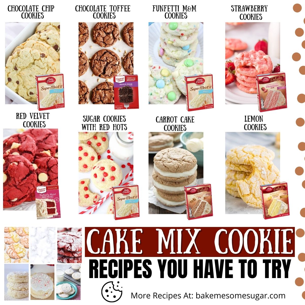 Ultimate List Of Cake Mix Cookie Recipes • Bake Me Some Sugar