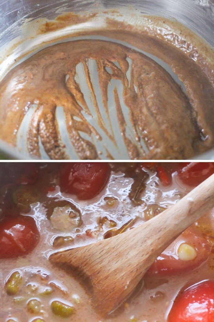 collage on how to make gumbo