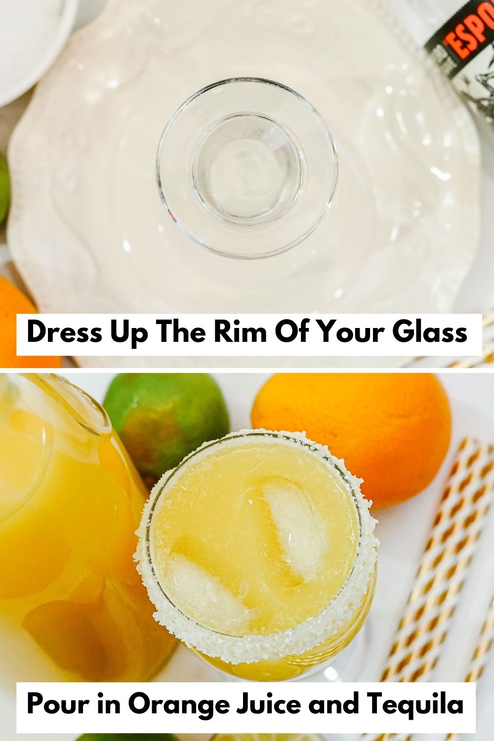 Tequila and Orange Juice Cocktail • Bake Me Some Sugar