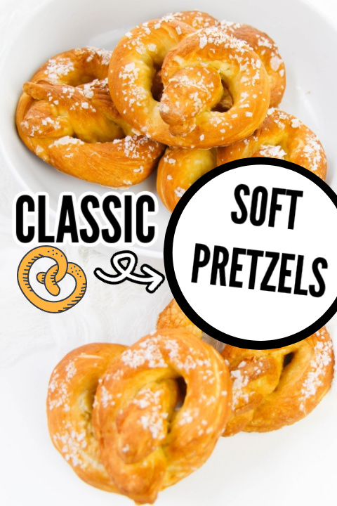 soft pretzels on white counter 