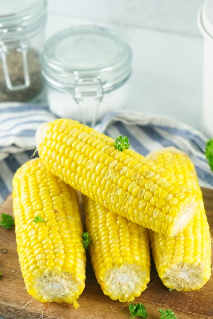 corn on cutting board 