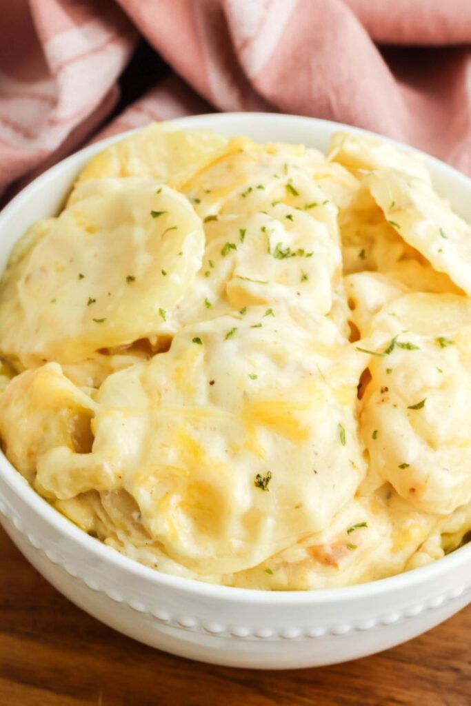 creamy potatoes in a bowl 