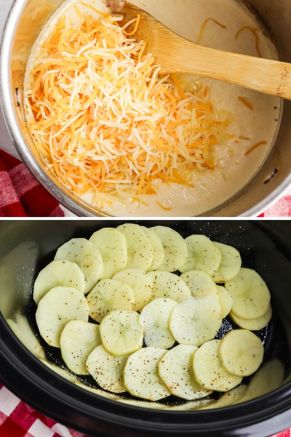 Cheesy Crockpot Au Gratin Potatoes Recipe