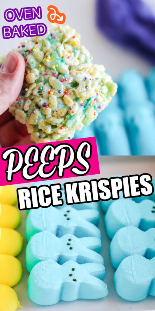 Peeps Rice Krispies Treats  collage