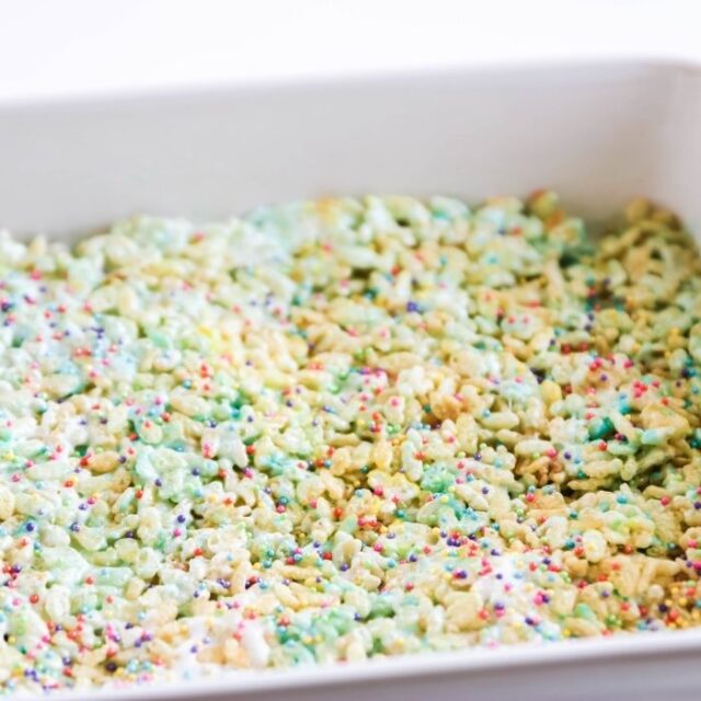 How to Make Peeps Rice Krispies Treats in Oven Bake Me Some Sugar