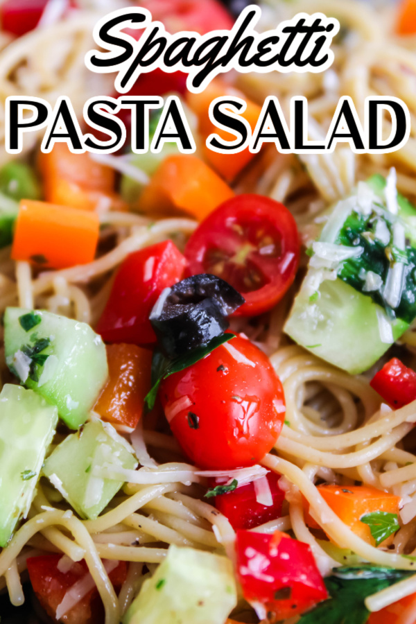 Cold Pasta Salad on aplate