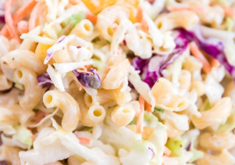 macaroni salad with slaw dressing