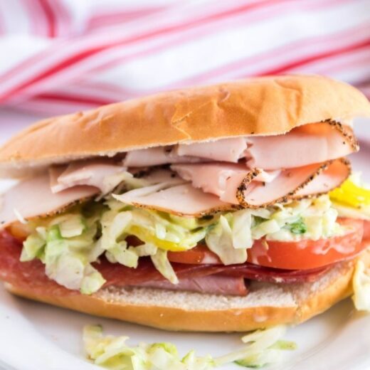 Fully Loaded Grinder Sandwich Recipe • Bake Me Some Sugar