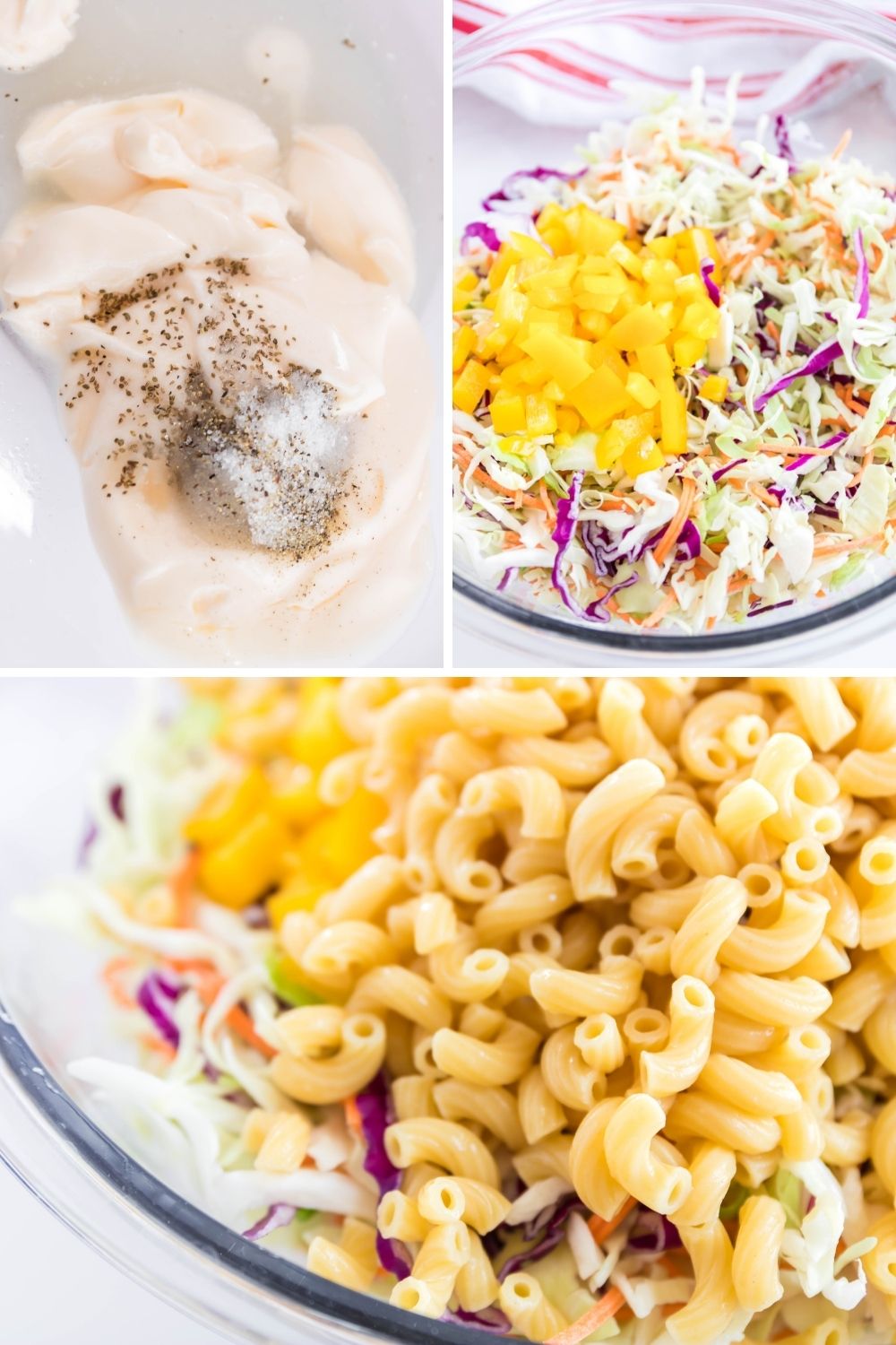 Macaroni Coleslaw Salad Recipe • Bake Me Some Sugar
