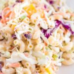 pasta salad on plate