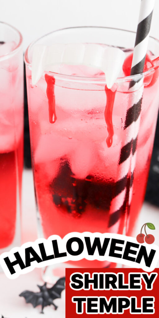 Shirley temple drink on table